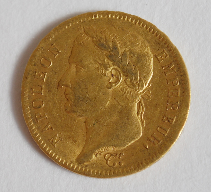Napoléon Ier, Empereur – 40 Francs or (tête laurée) 1811.