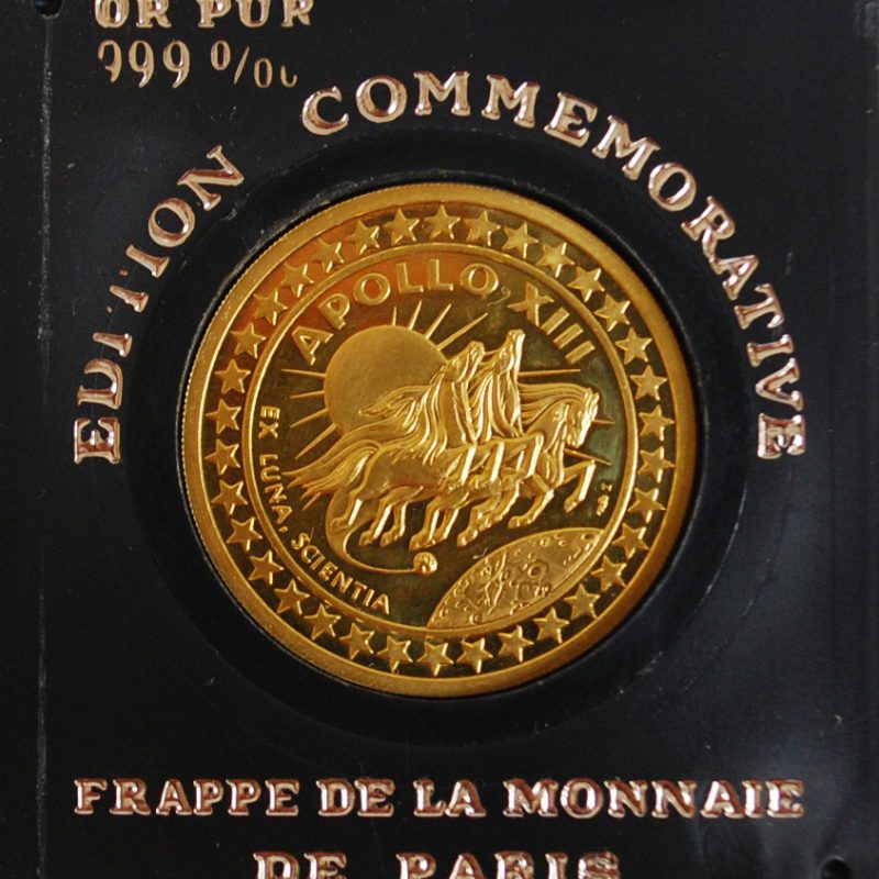 MONNAIE DE PARIS Edition Commémorative Apollo XIII. Pièce en or. Poids ...