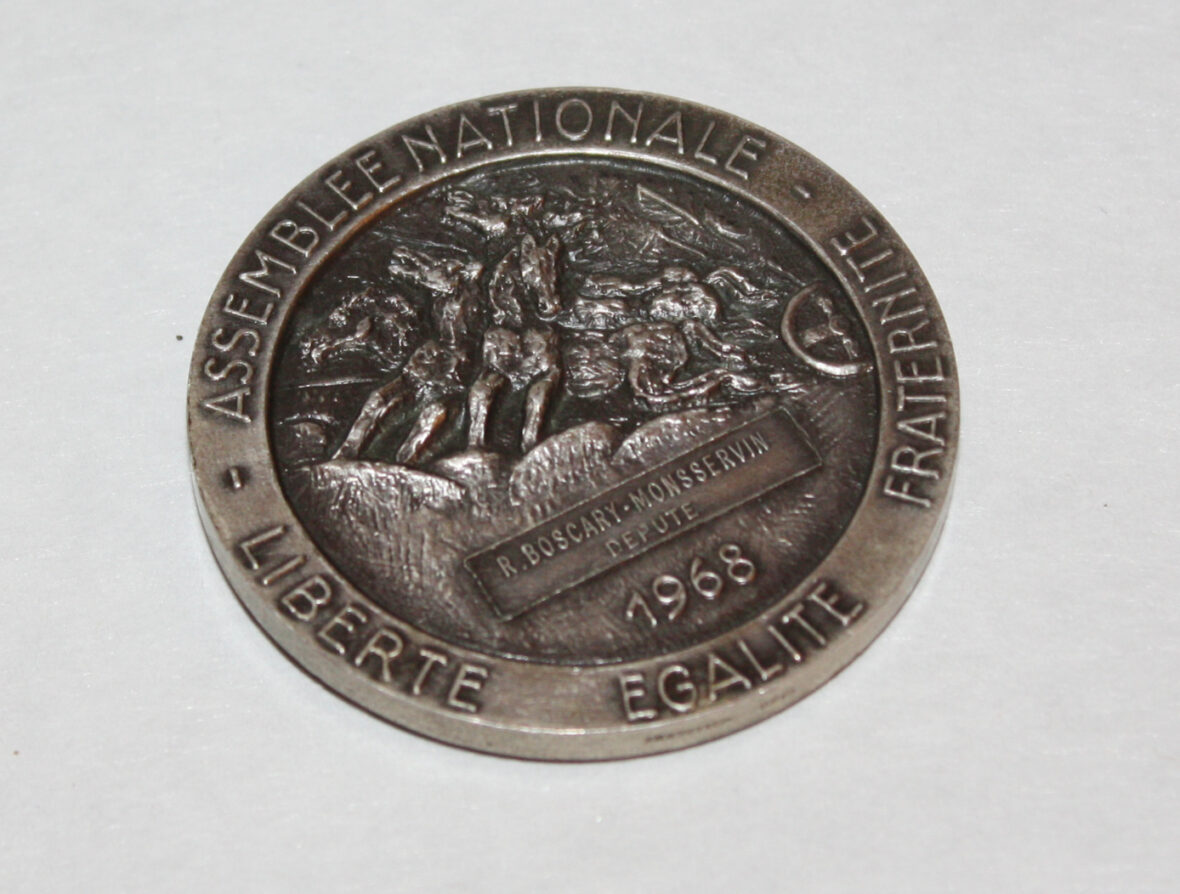 Médaille commémorative en bronze signée par Lavaillier.