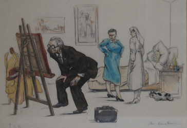 Gaston HOFFMANN (1883-c.1960) Un Amateur Gravure en couleur.