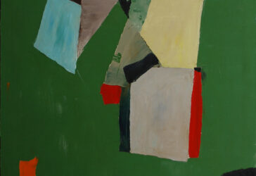Raymond BIELSA dit ERBE Composition abstraite Huile sur toile. Monogrammée en bas à droite.