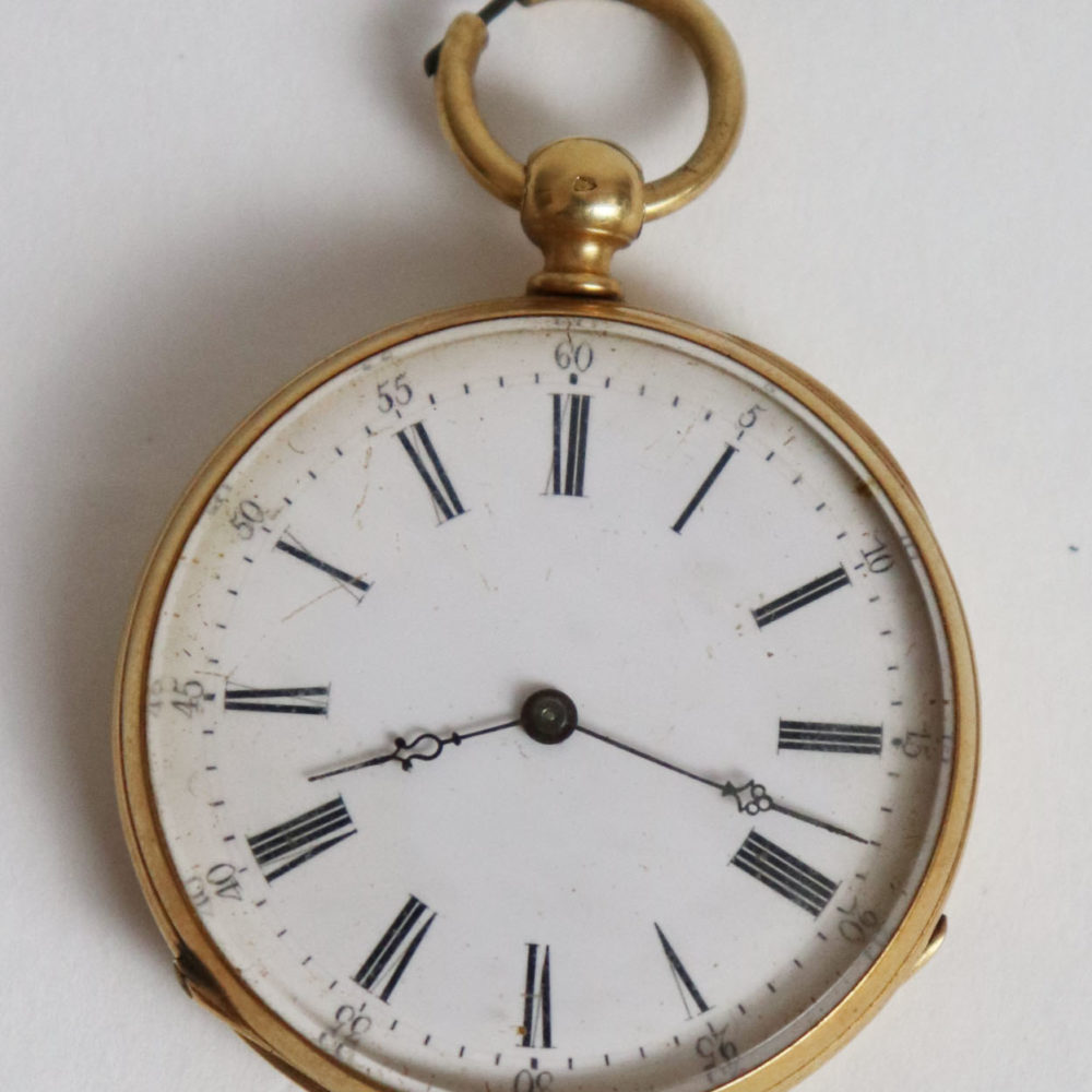 Montre de poche ancienne à gousset – Cadran chiffres romains - Montres & Bijoux