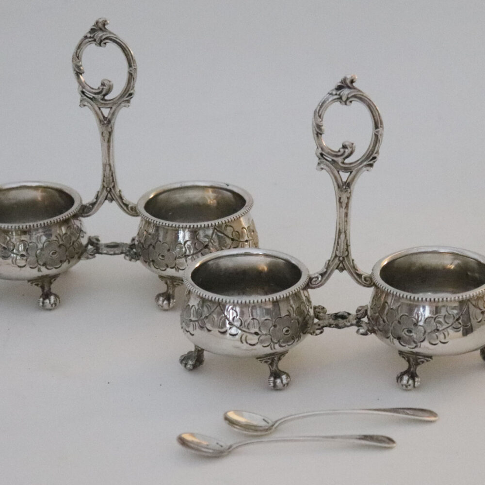Christofle salerons double - Arts de la table