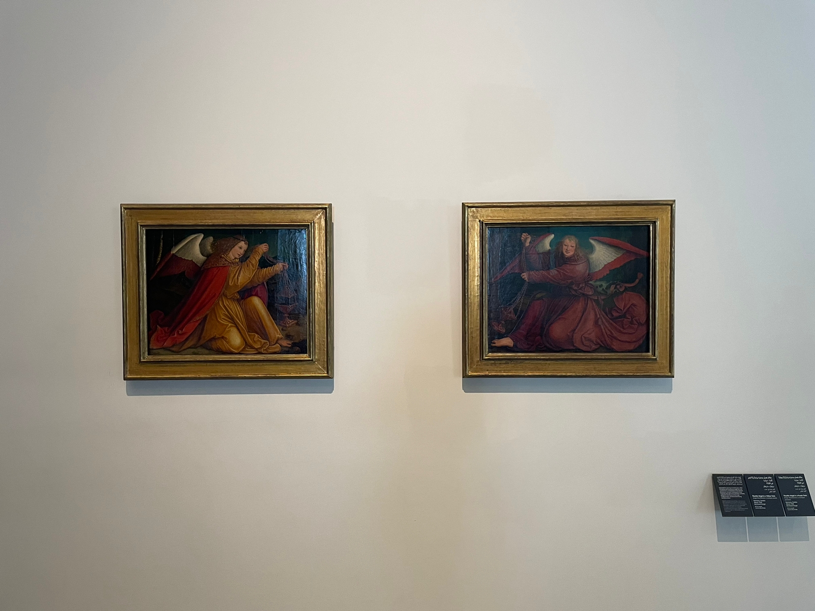 Les Anges thuriféraires de Bernhard Strigel exposés au Louvre d'Abou Dhabi